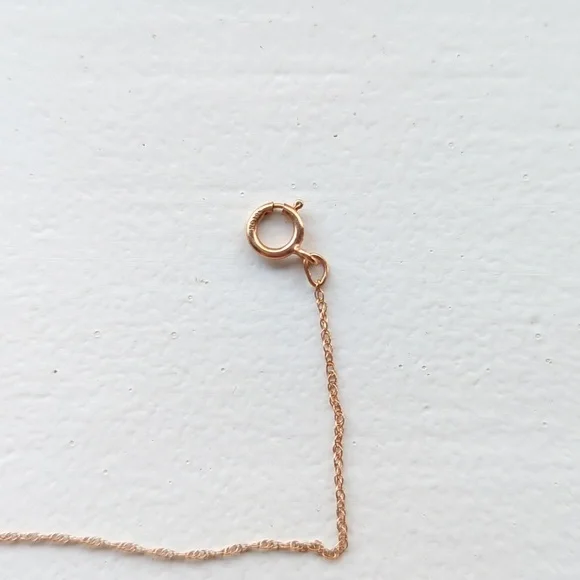 Rose Gold Tear Drop Necklace - Picture 5 of 7